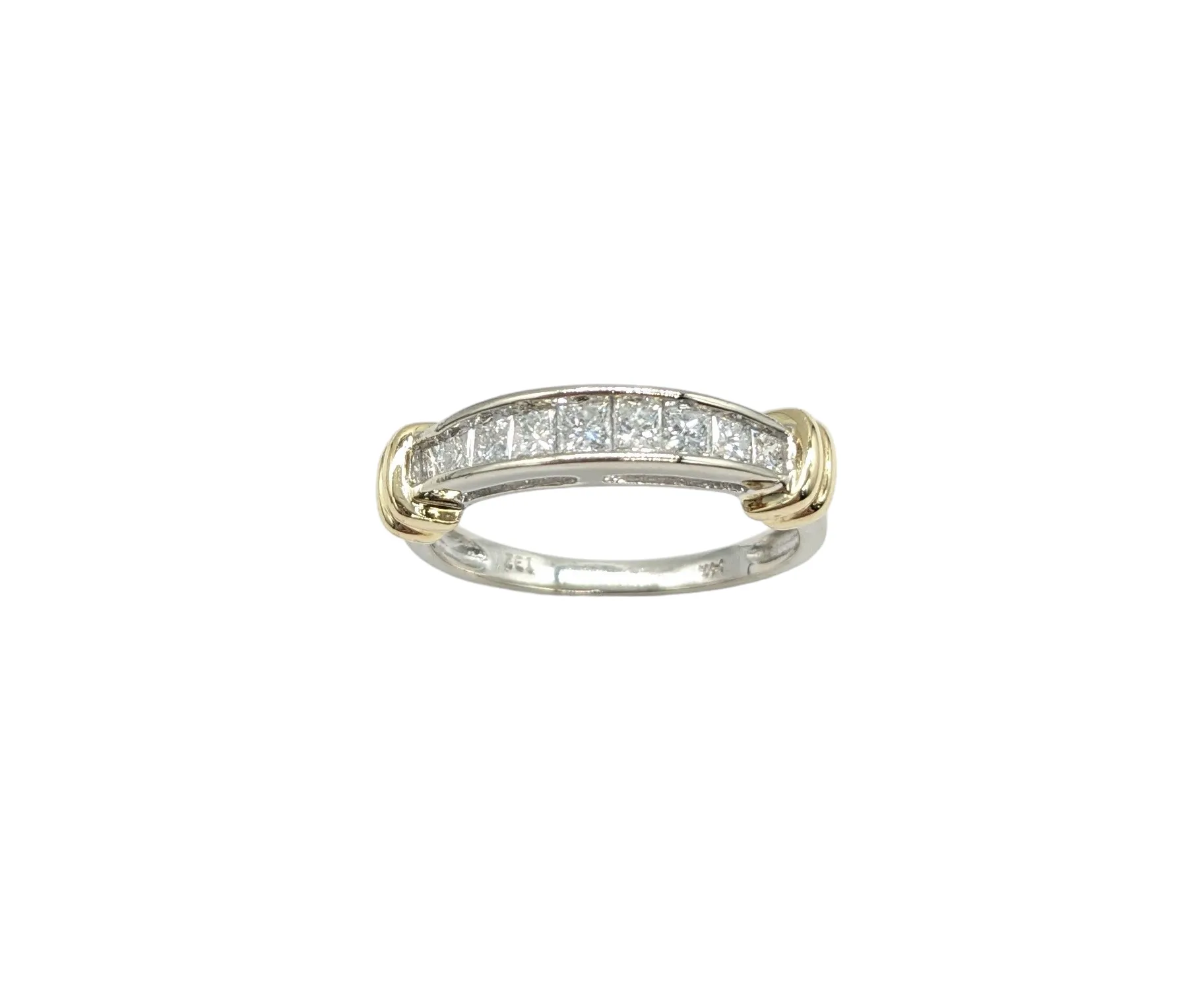 1 Carat Princess Cut Diamond Band