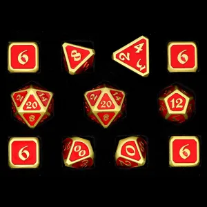 11pc RPG Set - Mythica Satin Gold Ruby