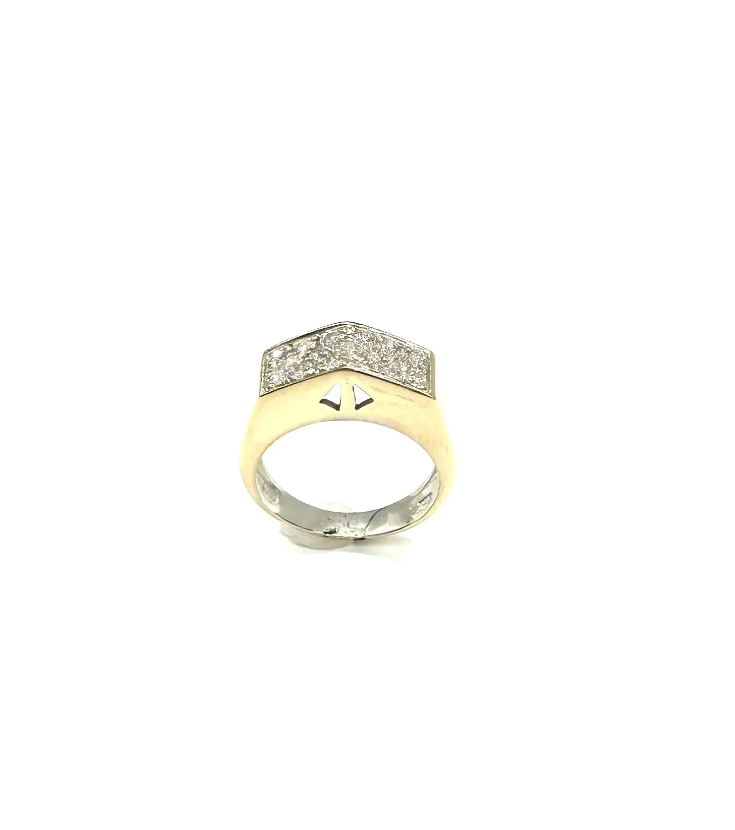 1/2 Ctw Pavé Diamond Cutout Ring