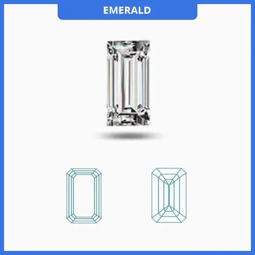 1.65CT I-J/VS Emerald Cut Diamond MDL#D9306-9