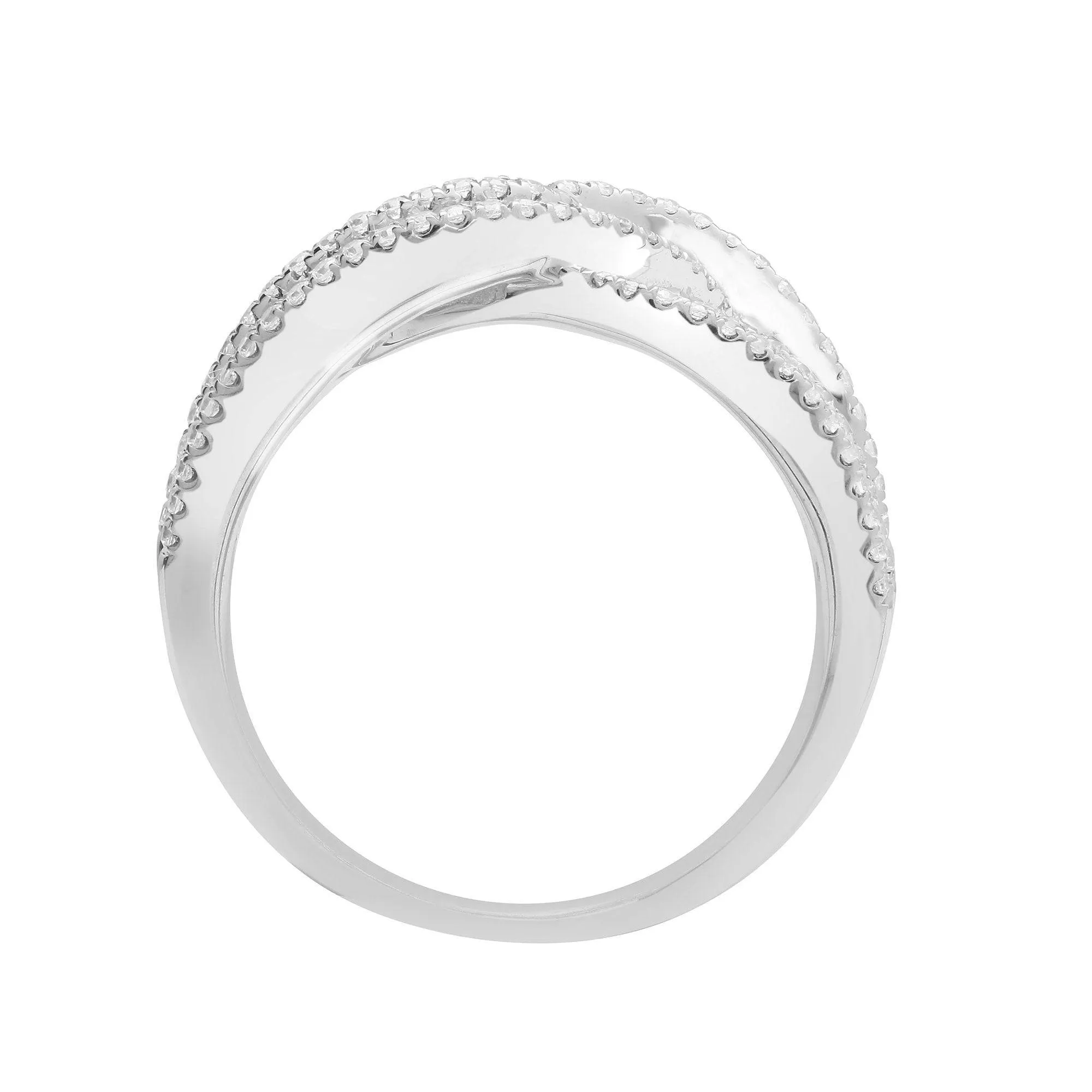 18ct White 1.83ct Round & Baguette Diamond Ring