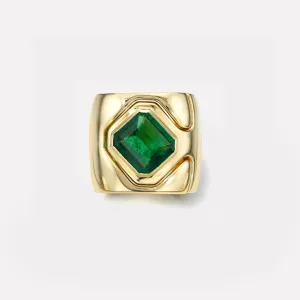 2.79ct Emerald Impetus Interlocking Puzzle Ring