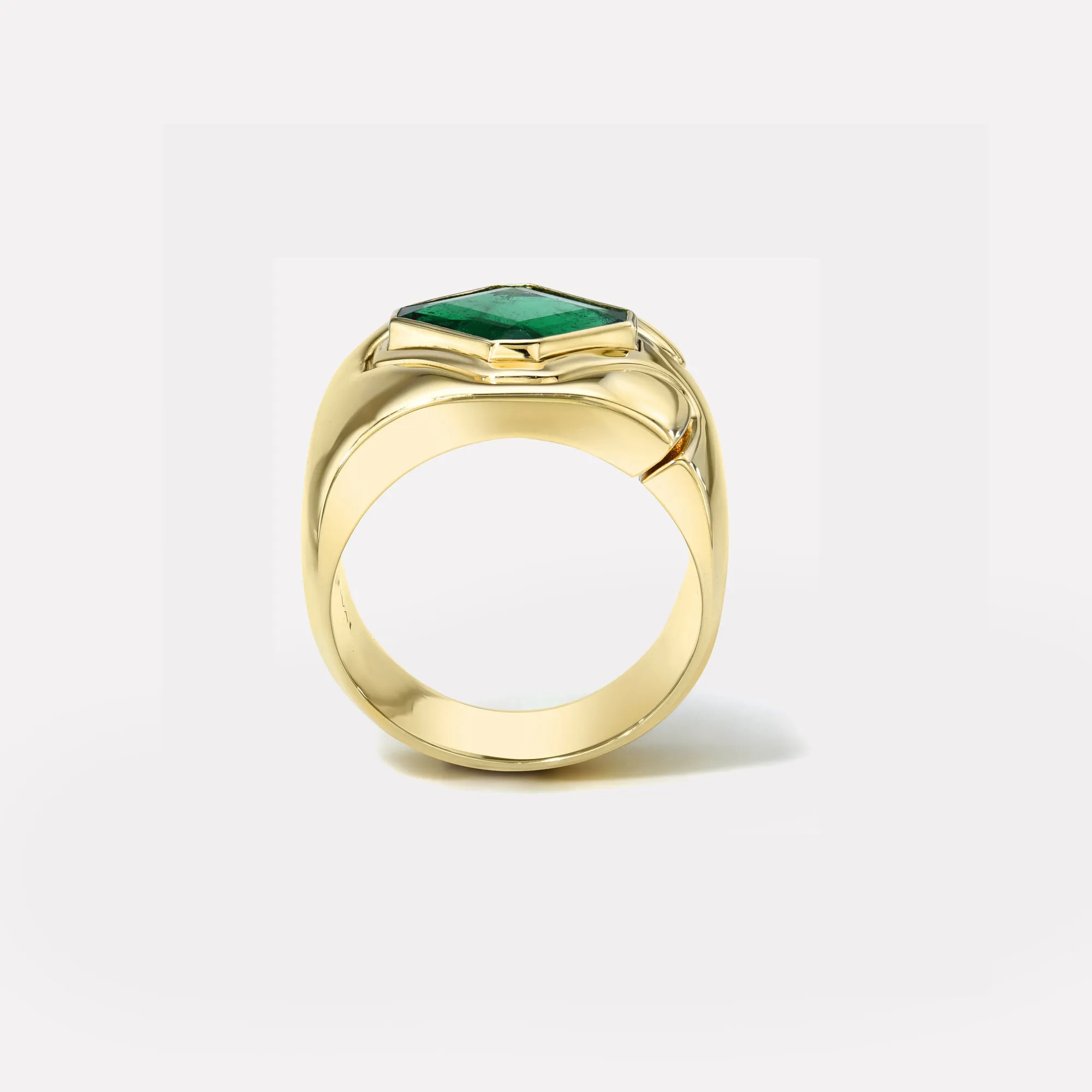 2.79ct Emerald Impetus Interlocking Puzzle Ring