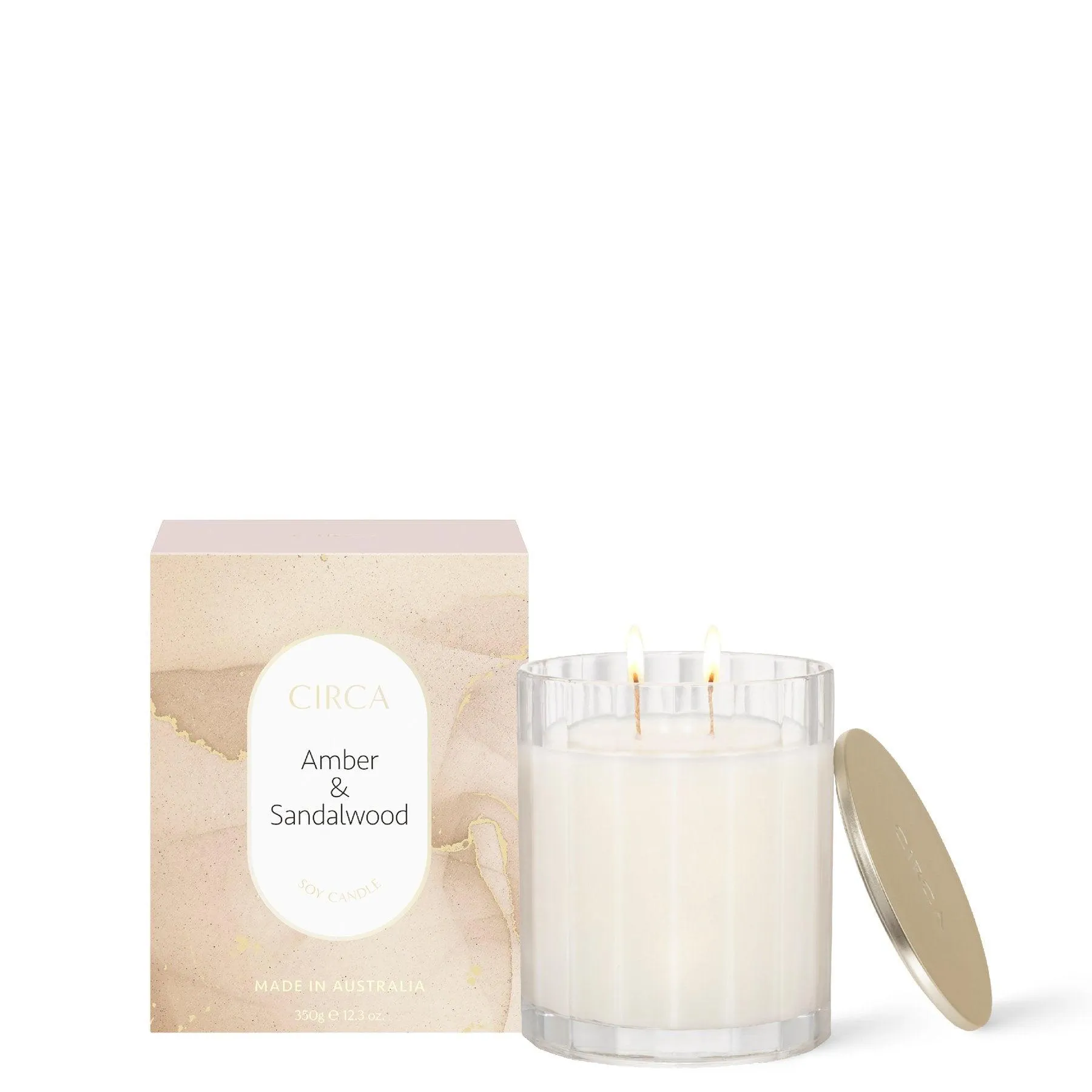 350g Candle - AMBER & SANDALWOOD