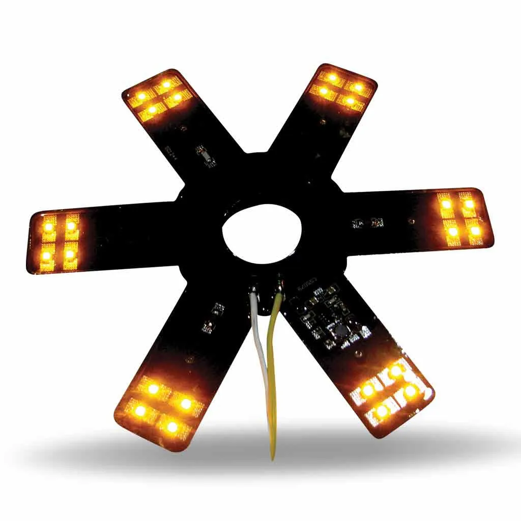 8" Star Amber LED for 15" Donaldson & Vortox Air Breather (24 Diodes)