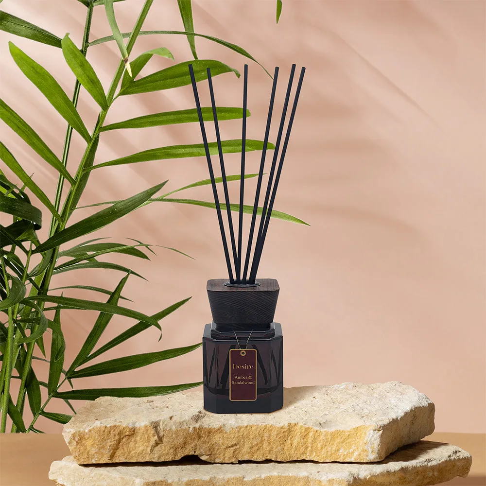 Amber & Sandalwood 100ml Reed Diffuser