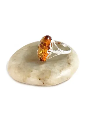 Amber Twist Ring