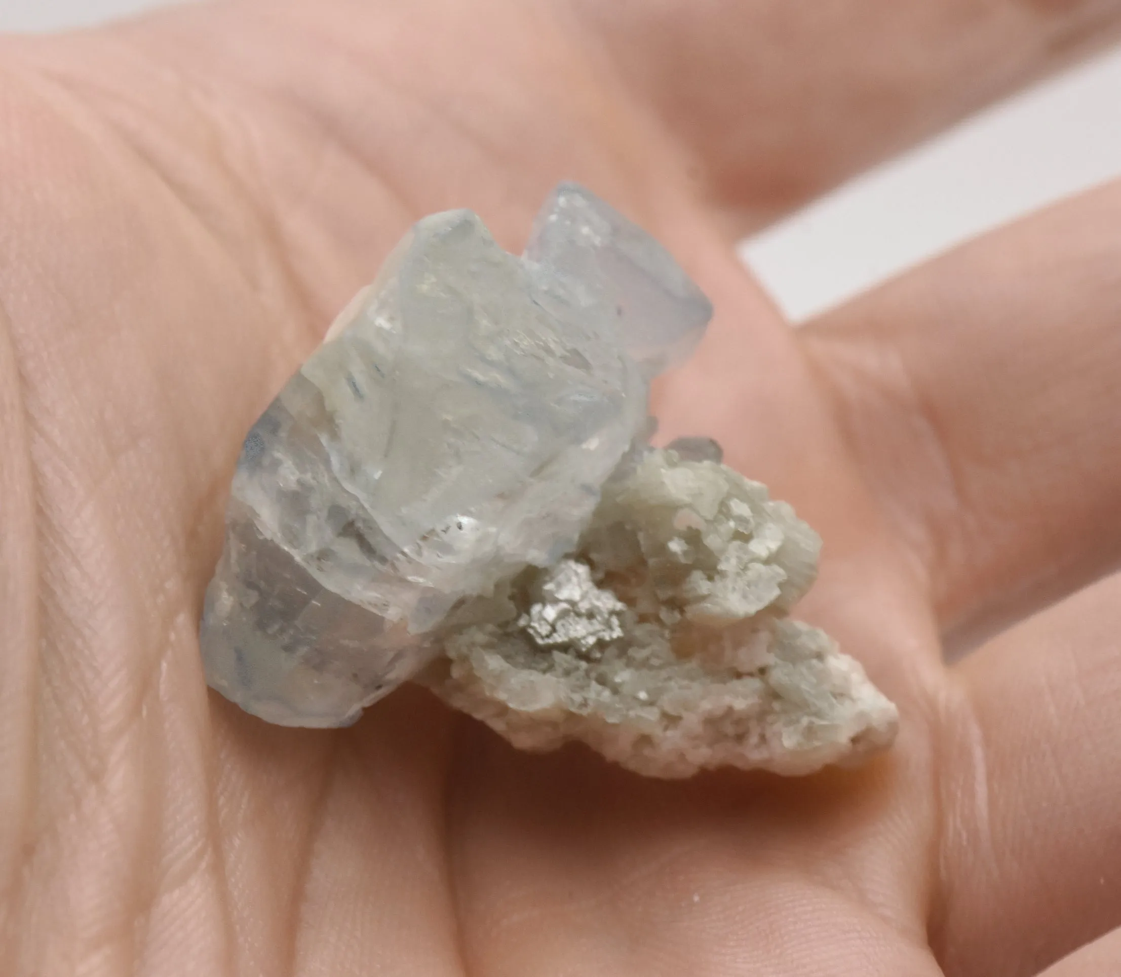 Aquamarine Crystal on Mica Mineral Specimen - Pakistan