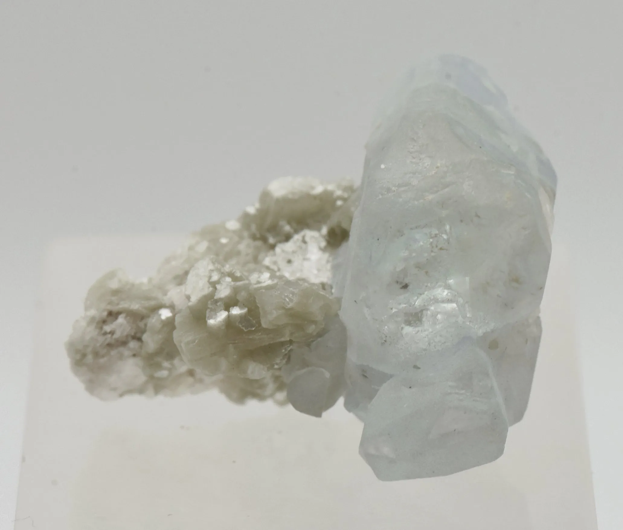 Aquamarine Crystal on Mica Mineral Specimen - Pakistan