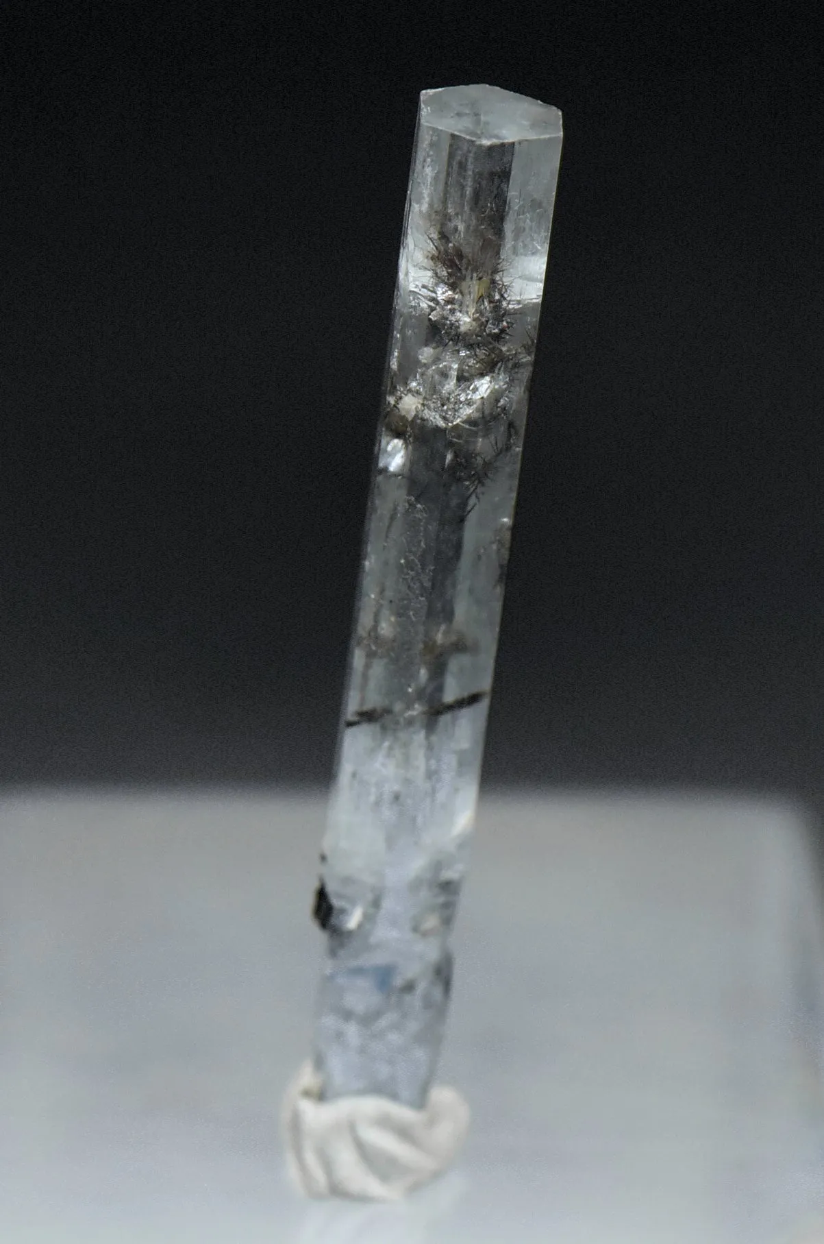 Aquamarine Crystal with Rutile Mineral Specimen - Pakistan