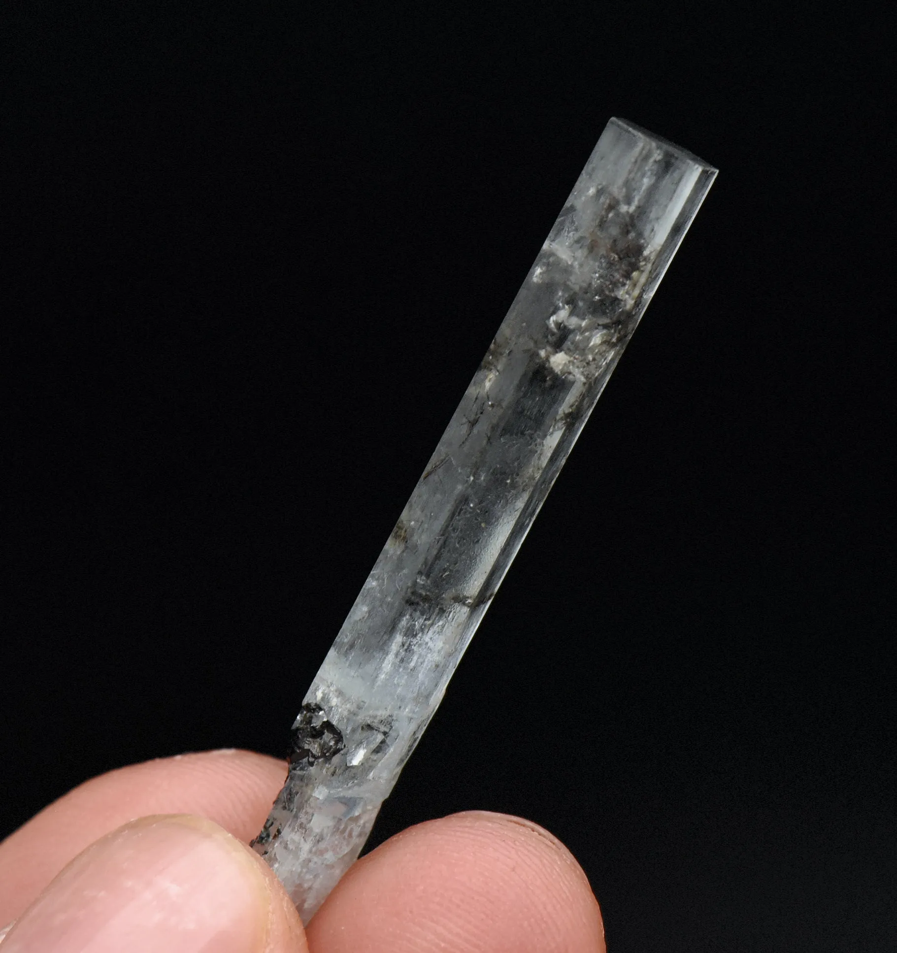 Aquamarine Crystal with Rutile Mineral Specimen - Pakistan