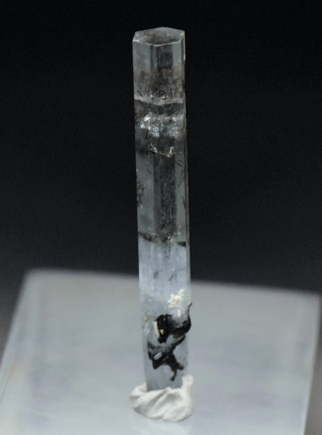 Aquamarine Crystal with Rutile Mineral Specimen - Pakistan