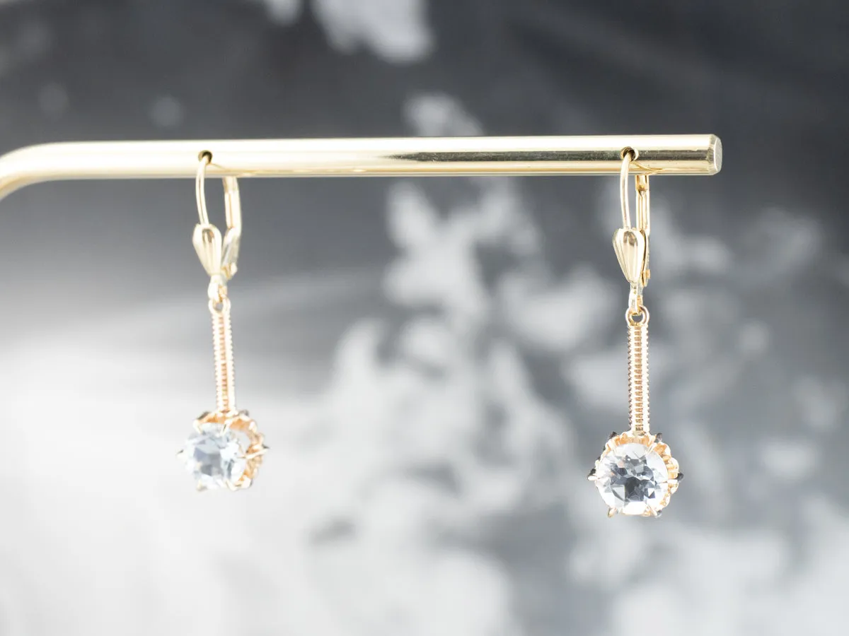 Aquamarine Drop Earrings