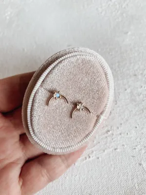 Arch Studs- moonstone