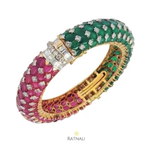 Ashika | Simulated Diamond and Gemstone Bracelet