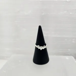 Bat Stacking Ring in Sterling Silver