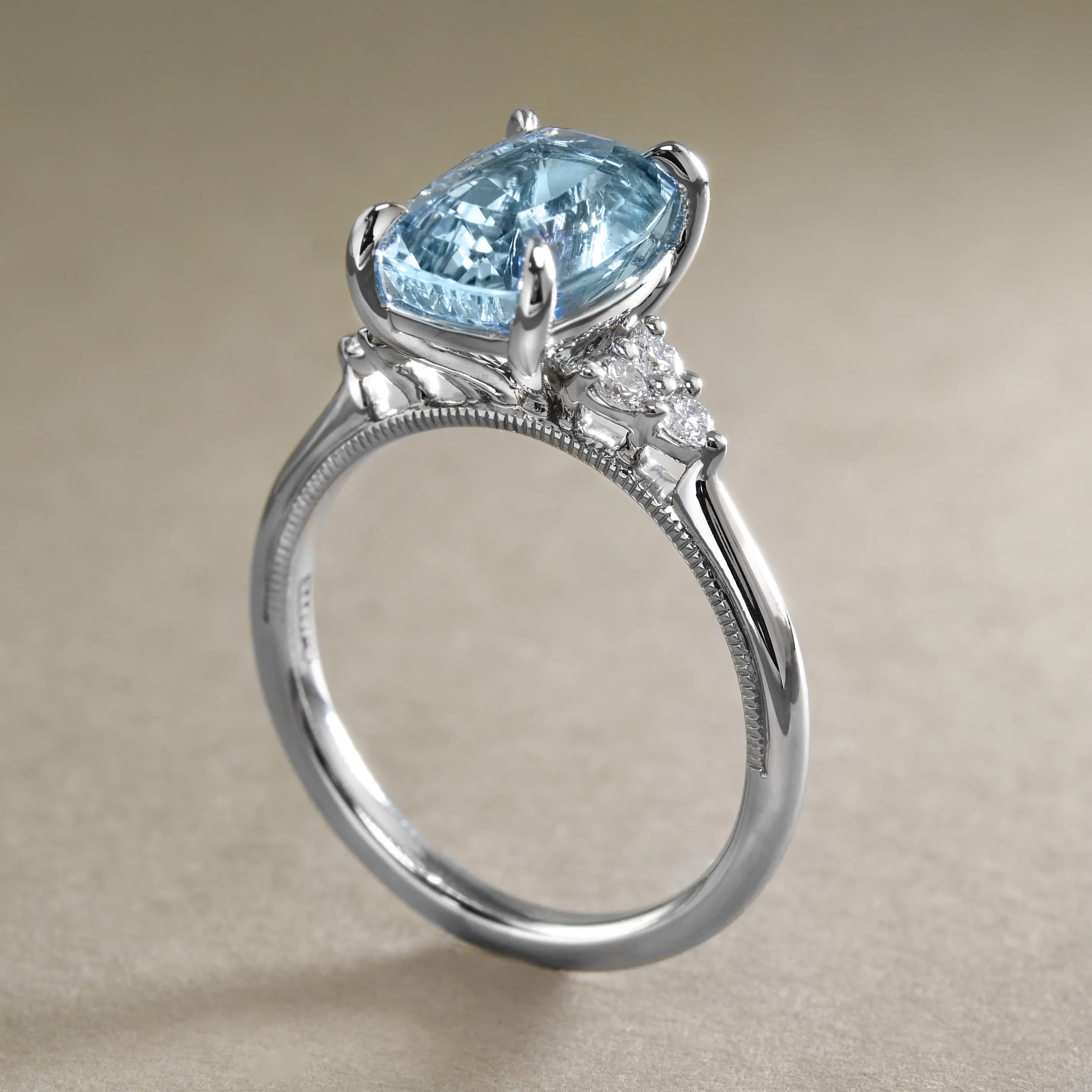 Big Aquamarine Ring