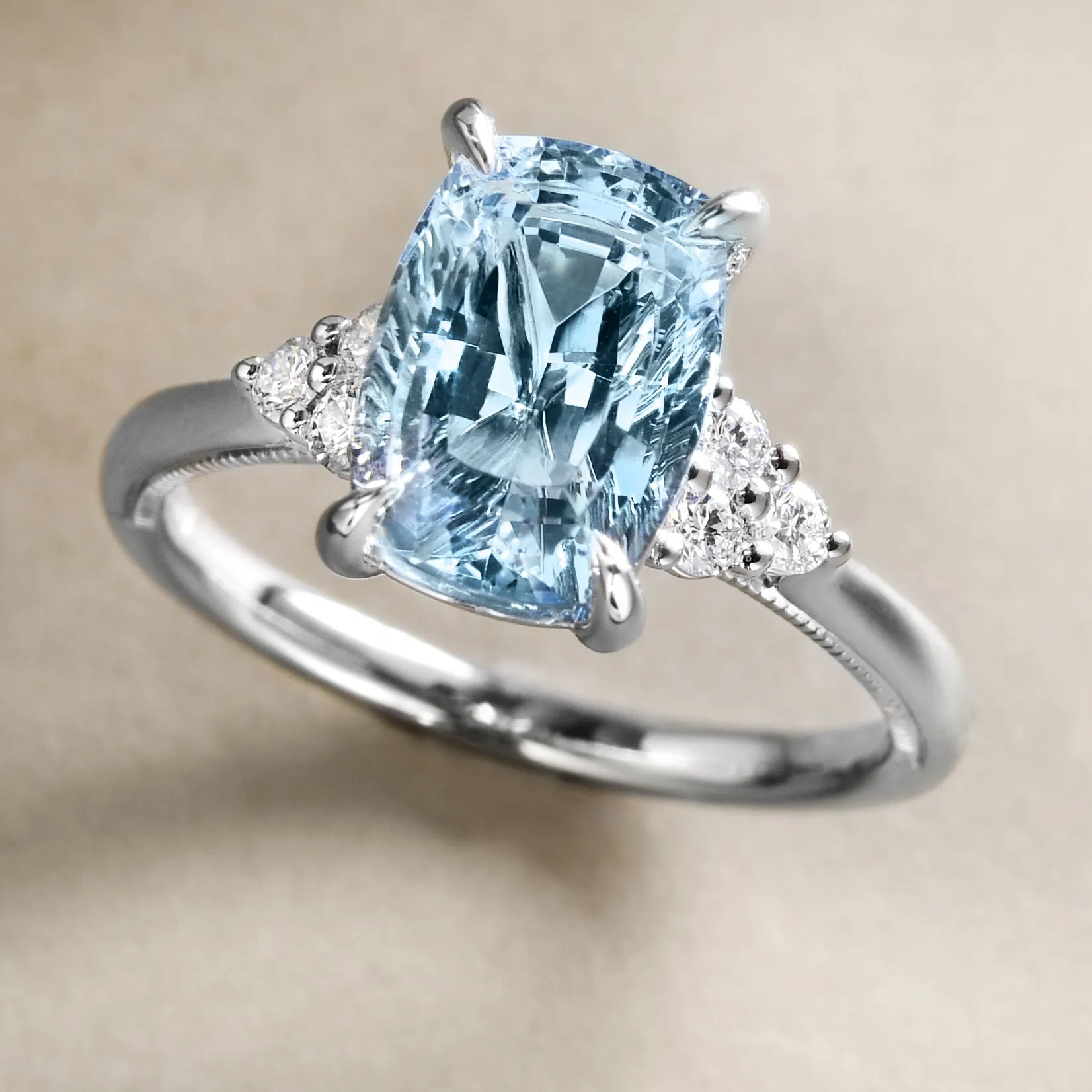 Big Aquamarine Ring