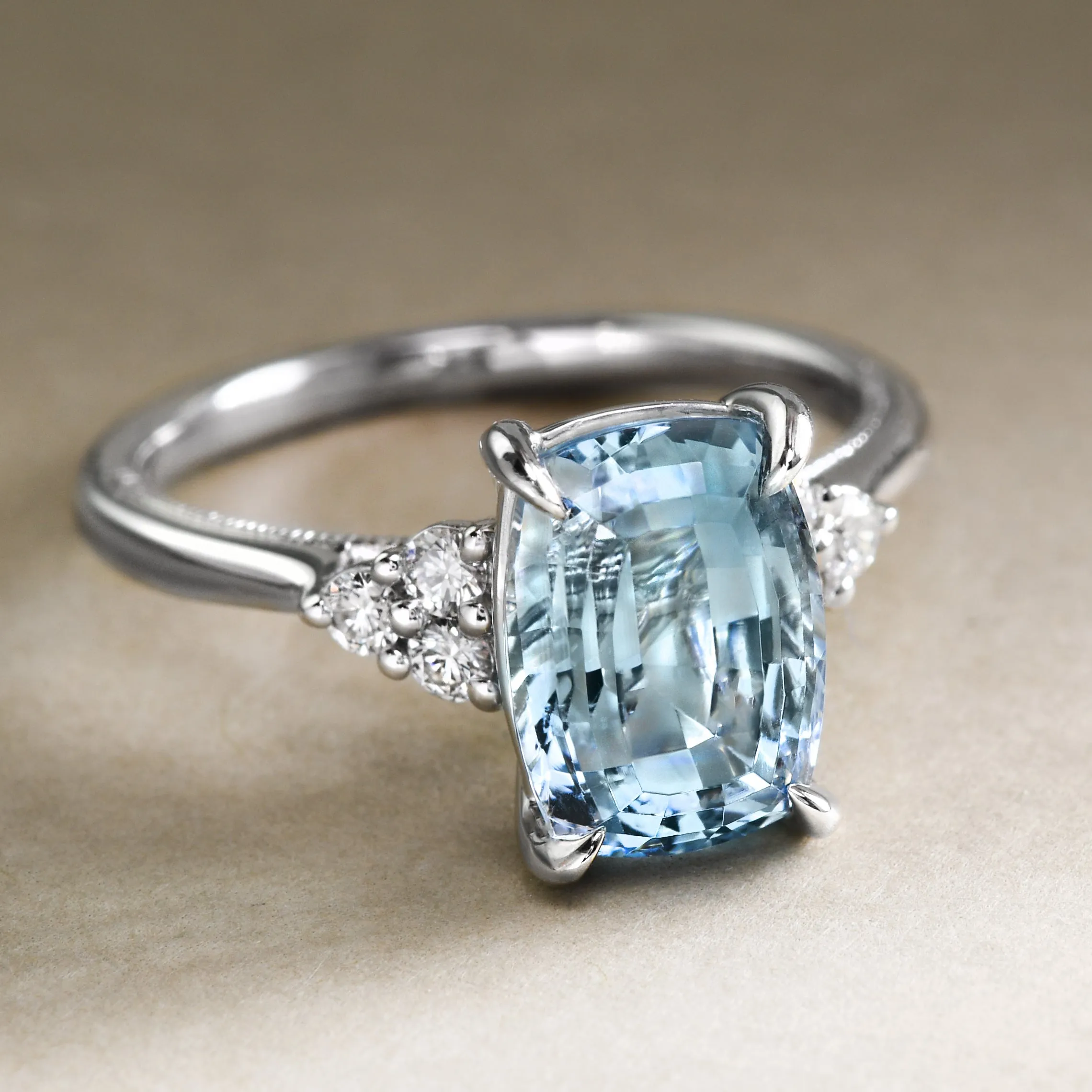 Big Aquamarine Ring