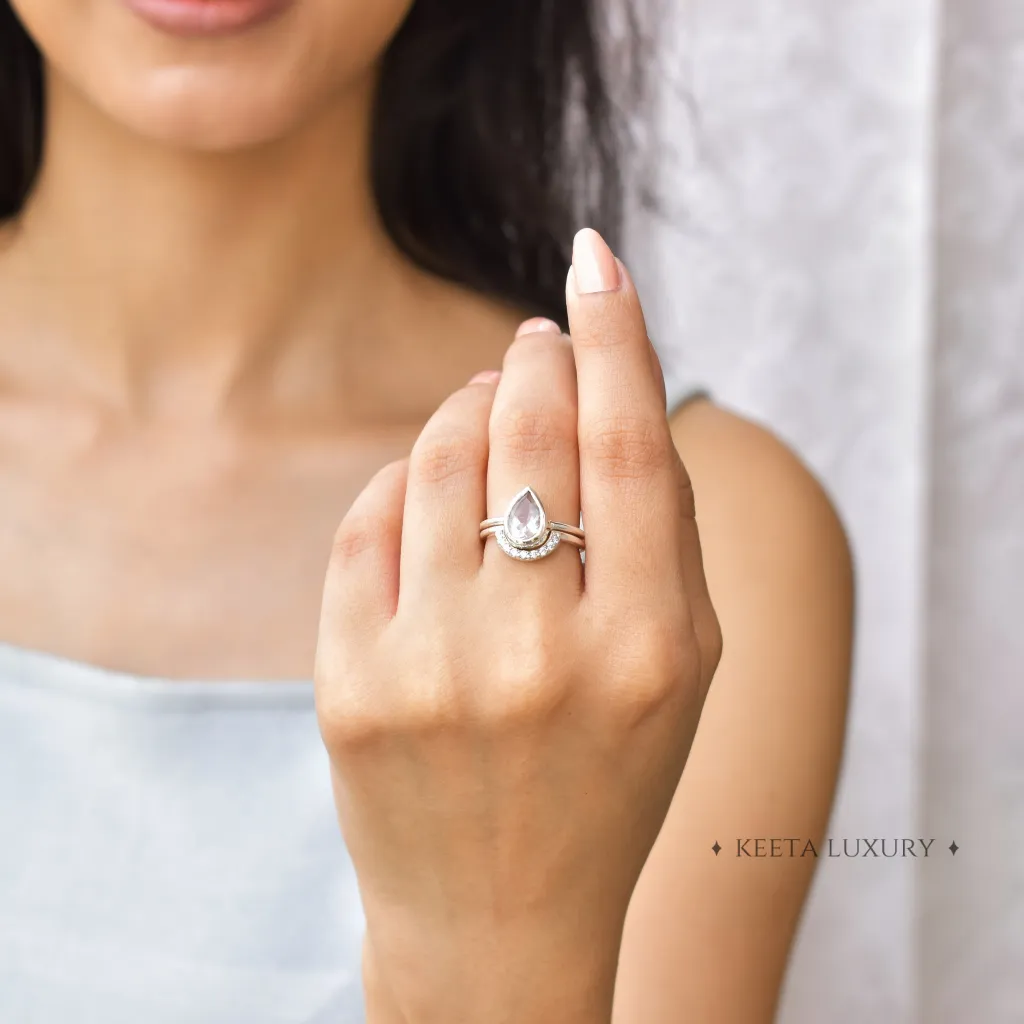 Blossom - Rose Quartz Ring set