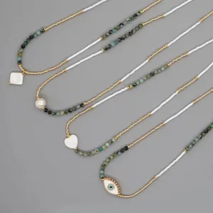 Boho Simple Beaded Necklace