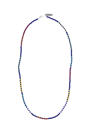 Bunny Shapiro Beaded Blue Necklace