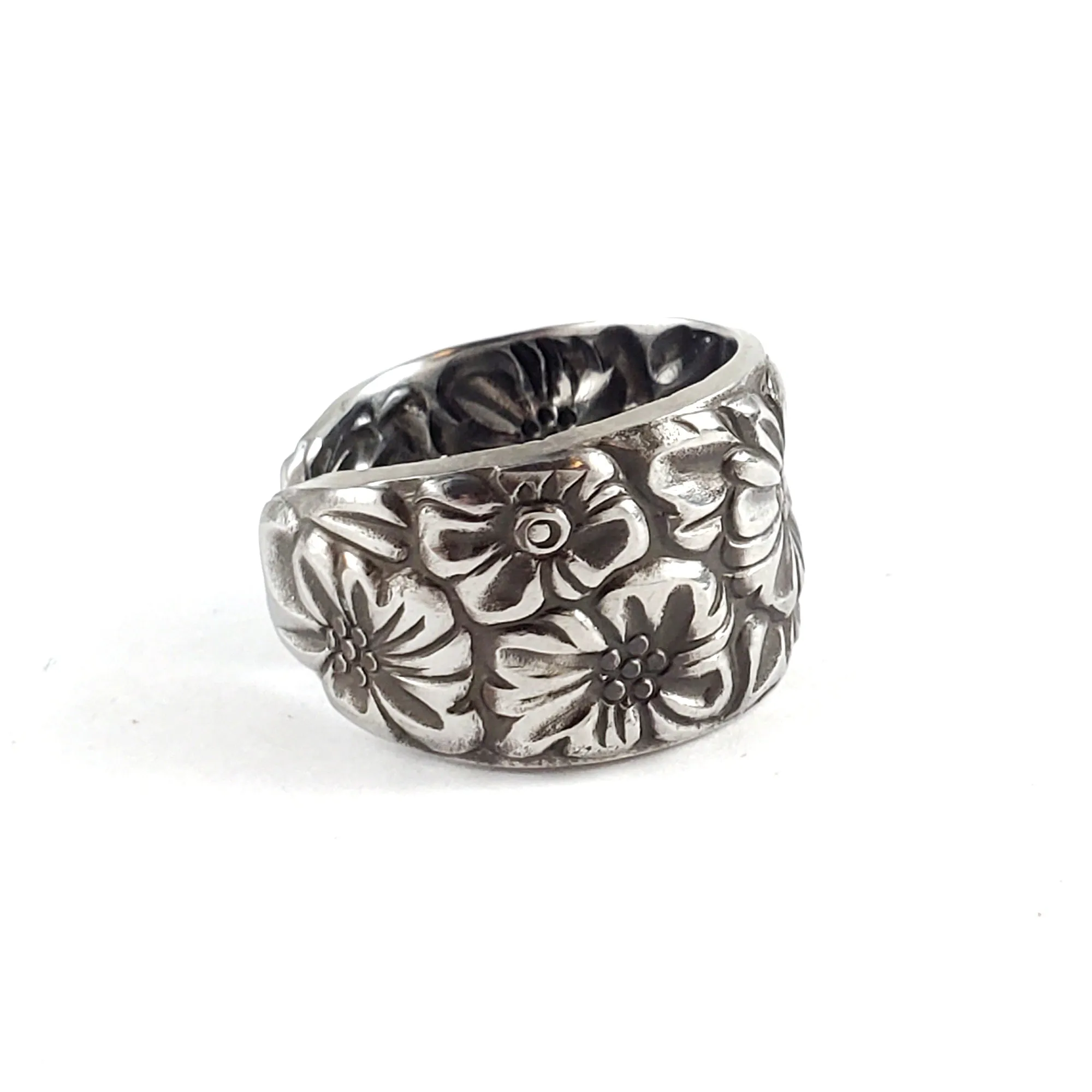 Cambridge Floral Stainless Steel Spoon Ring