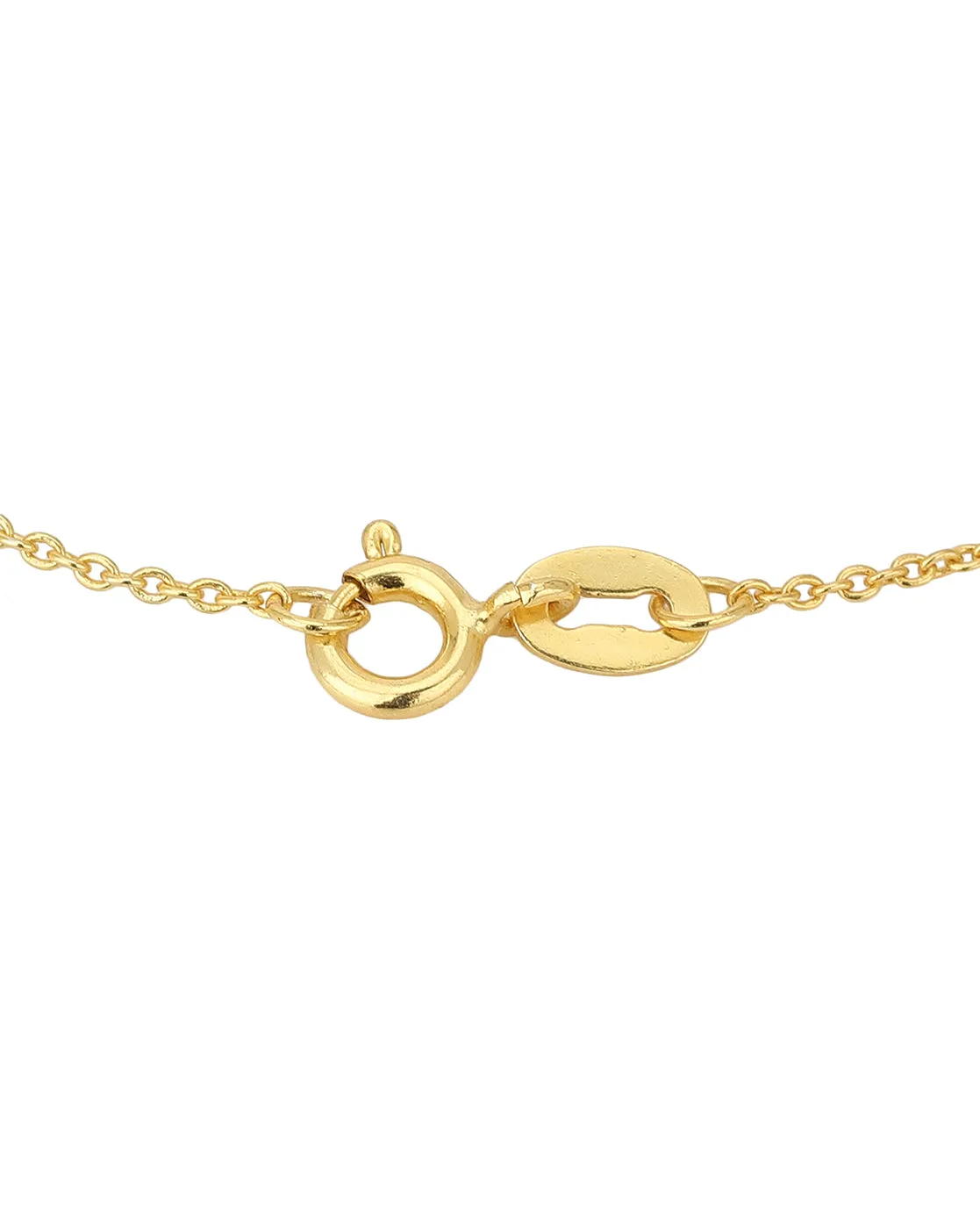 Carlton London Gold Plated With Pearls Butterfly Bracelet For Women