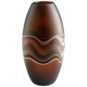 Cyan Design 10481 Nina Vase - Amber Swirl - Large