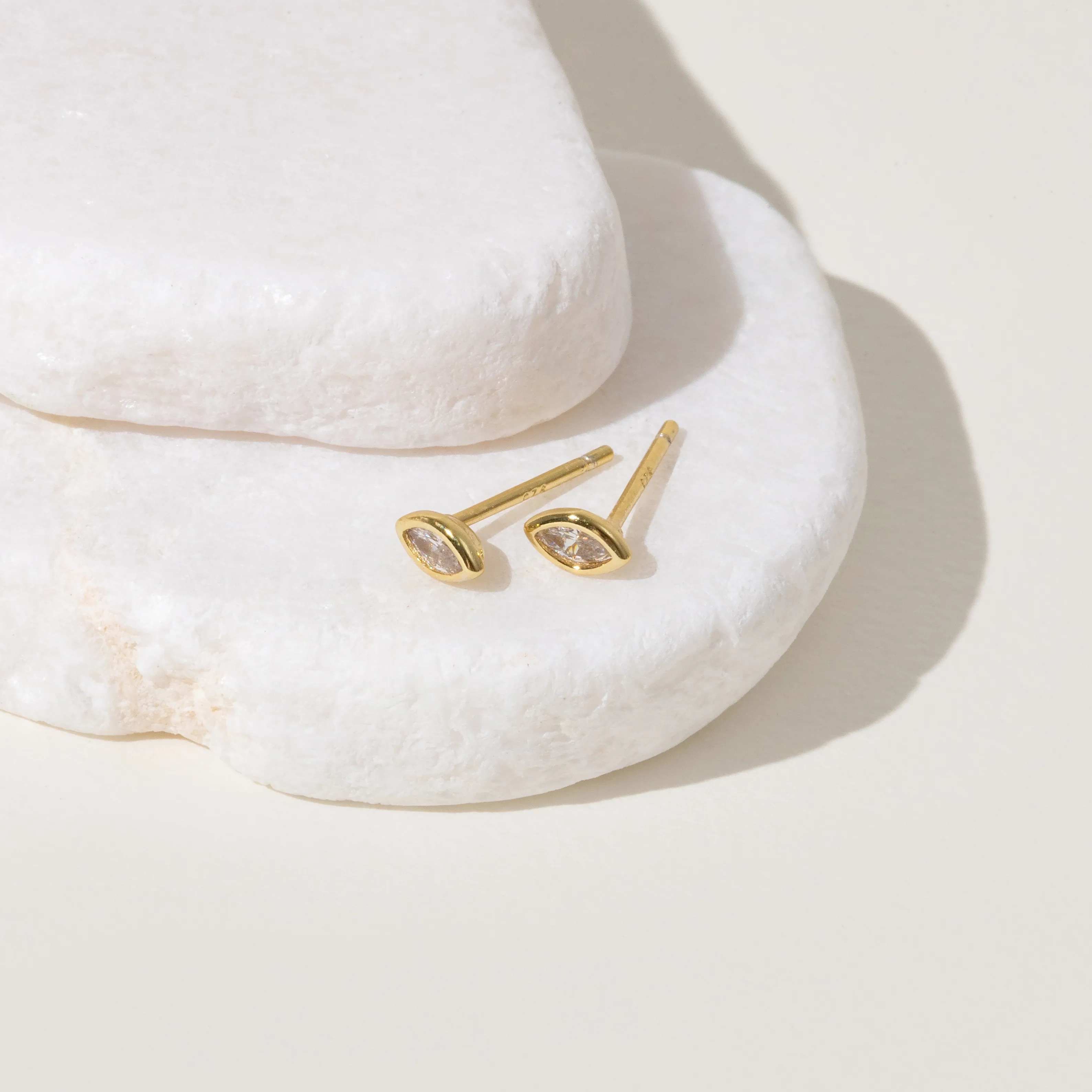 Desi Marquise Stud Earrings