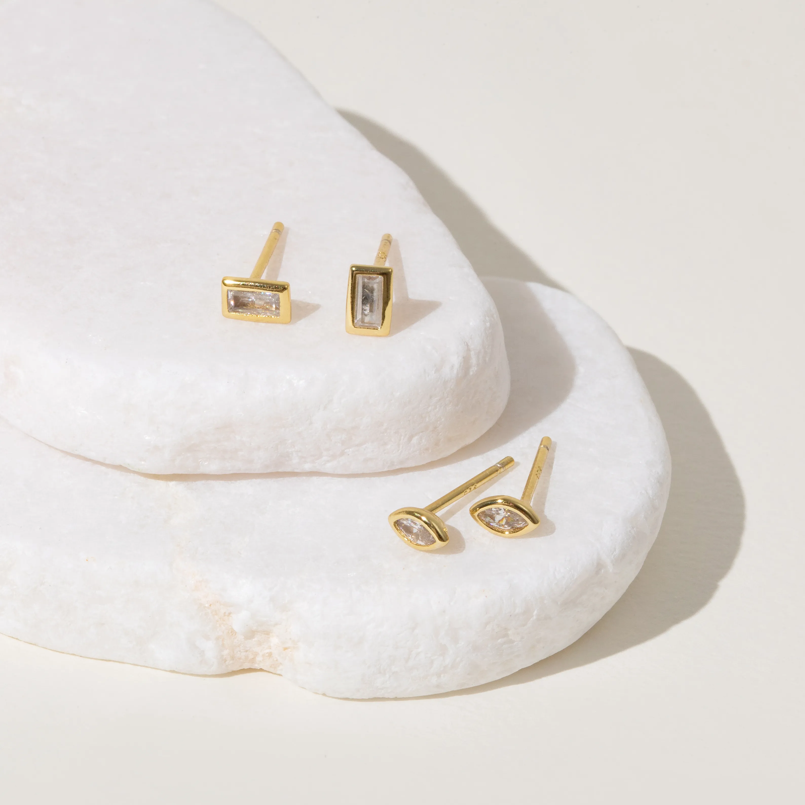 Desi Marquise Stud Earrings