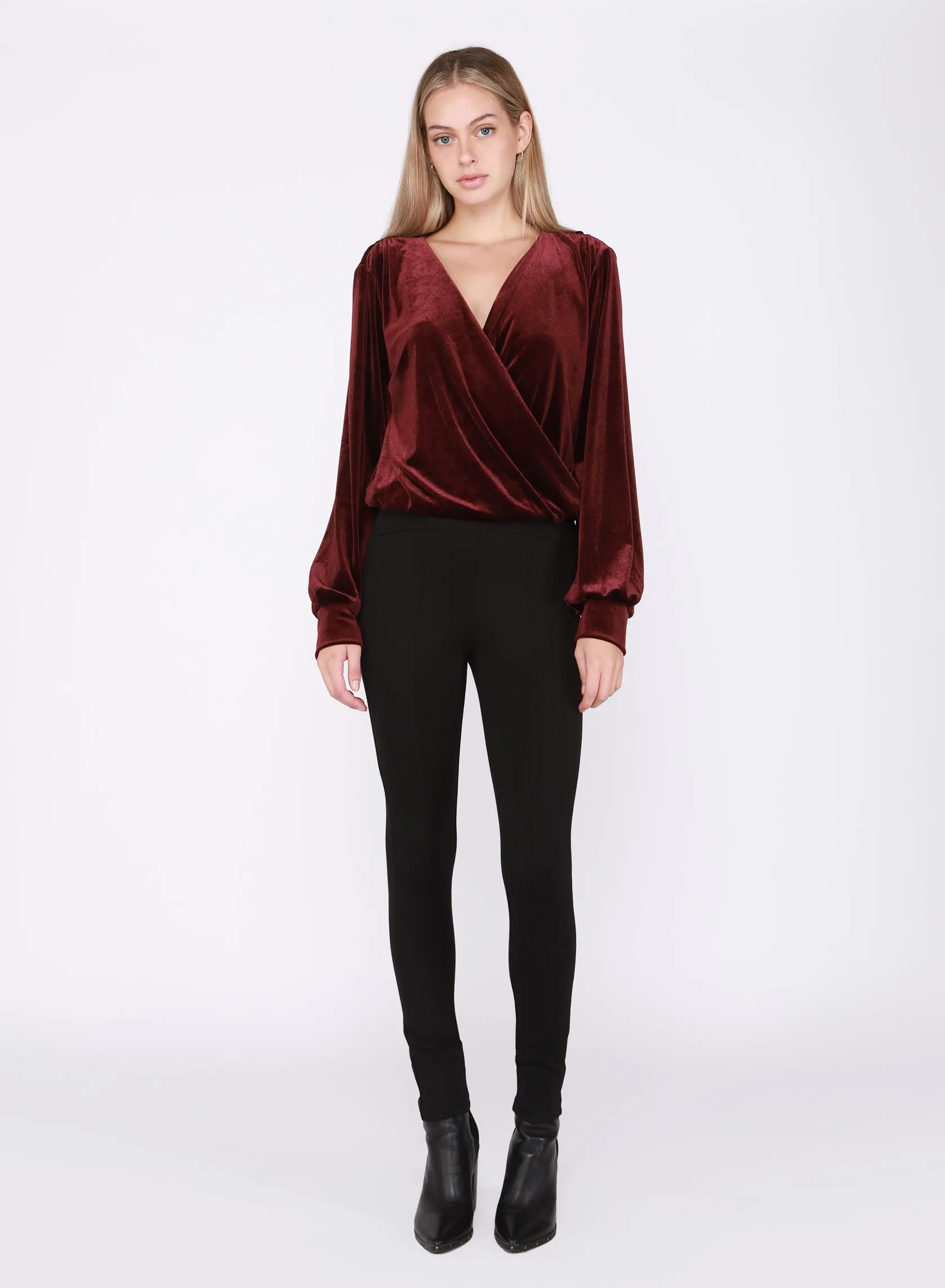 Dex Ruby Long Sleeve Wrap Top