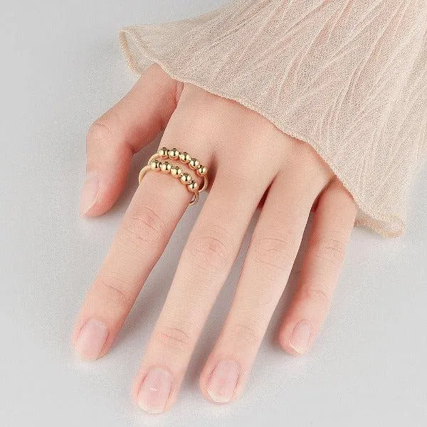 Double Layer Adjustable Anxiety Ring