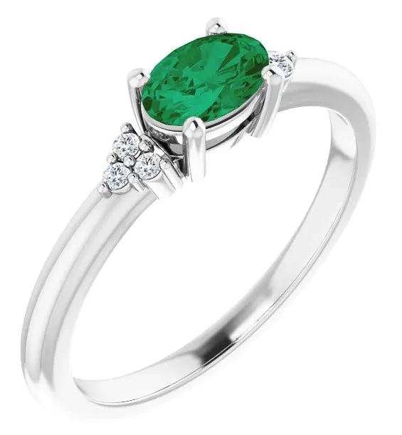 Emerald Oval Ring