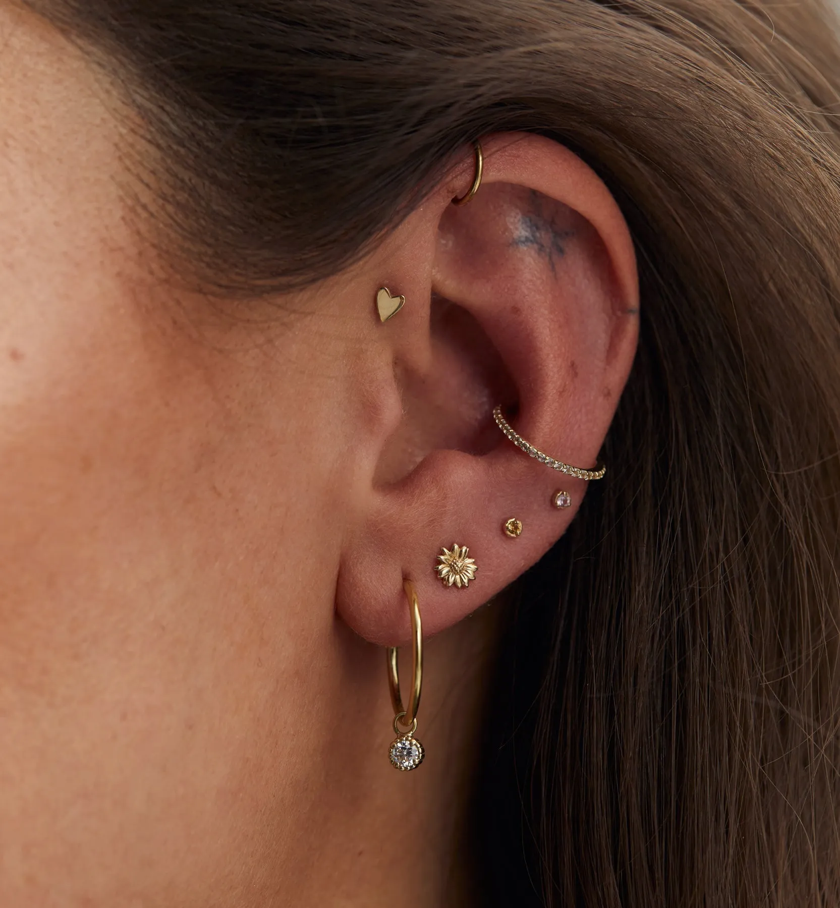 Everlasting Fairytale Helix Piercing 14K