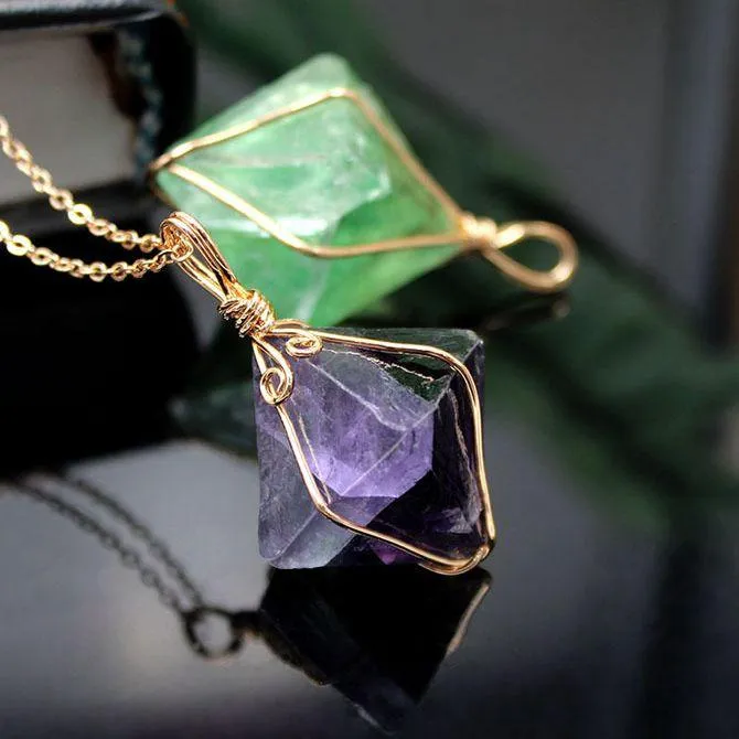 Green Fluorite Gemstone Necklace – Heal, Grow, and Glow from Within!