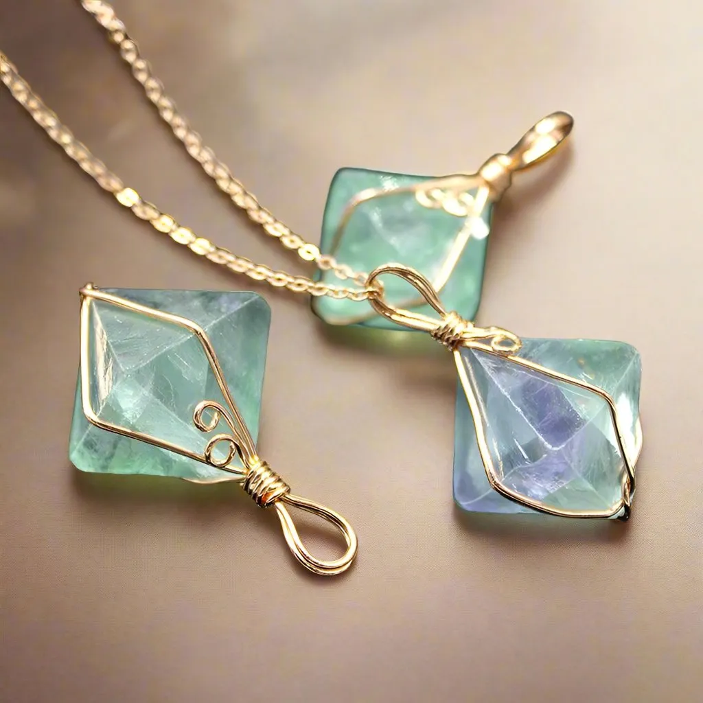 Green Fluorite Gemstone Necklace – Heal, Grow, and Glow from Within!