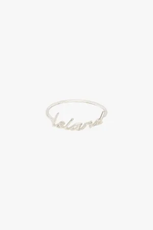 Island ring silver