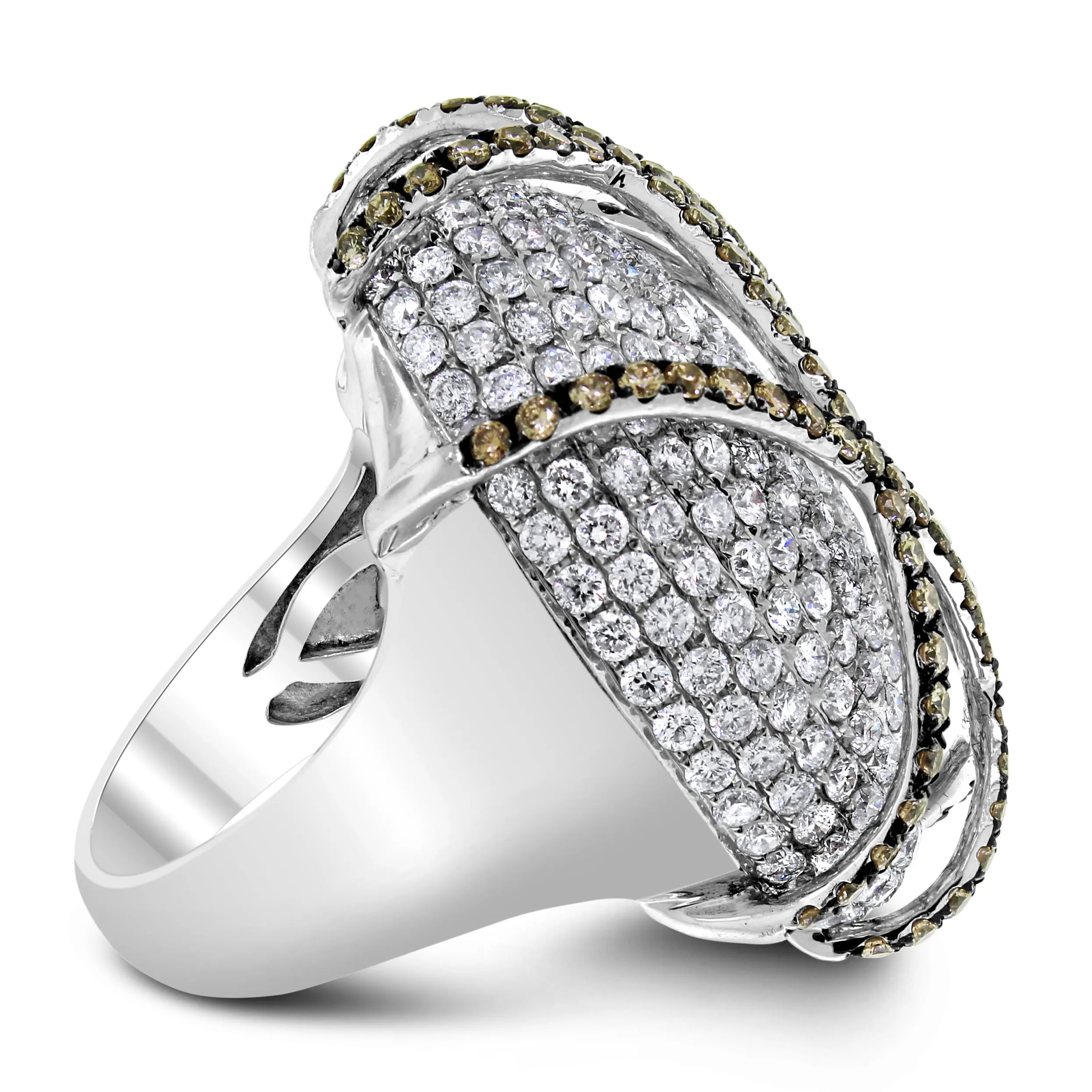 Ivanka Diamond Ring (5.80 ct Diamonds) in White Gold