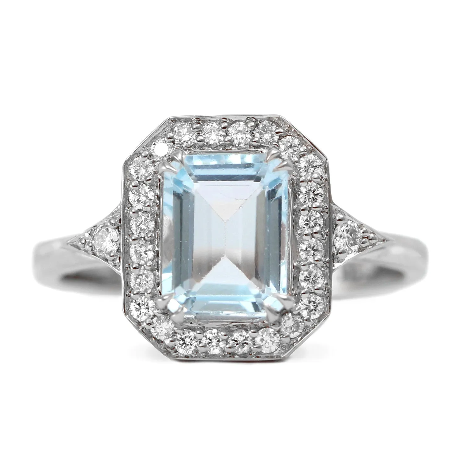 Katerina Gold Ring With Aquamarine