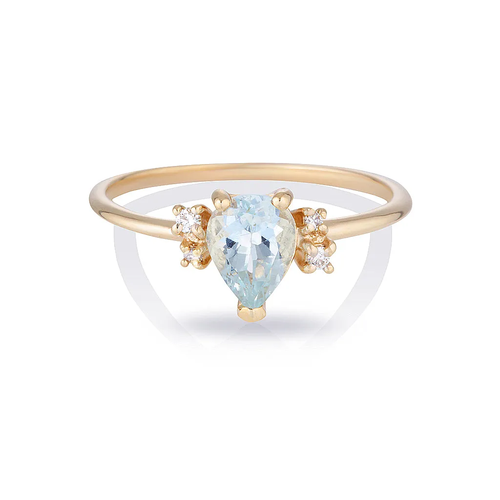 Lilah II | aquamarine & diamonds