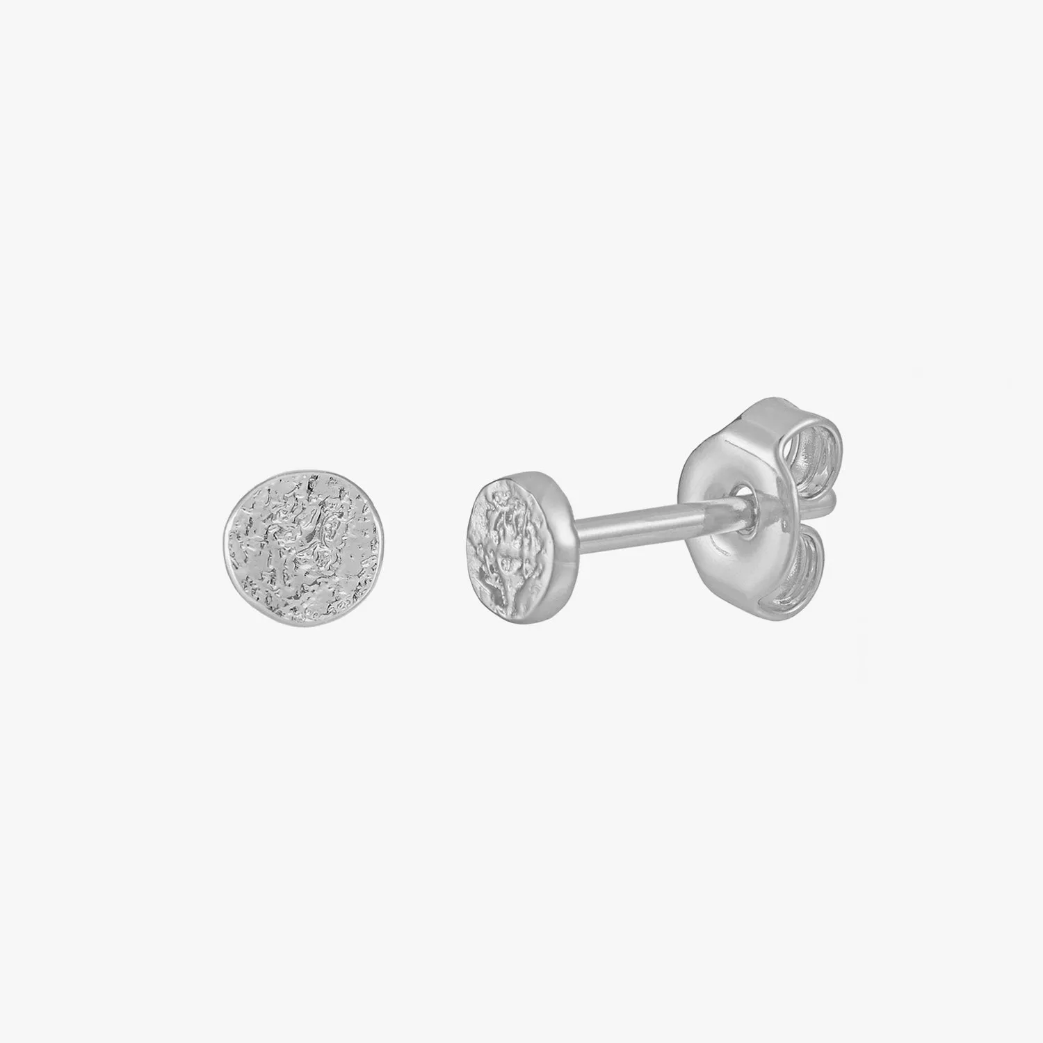 Mini Vintage Disc Stud Earrings