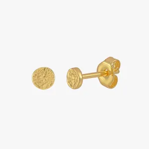 Mini Vintage Disc Stud Earrings