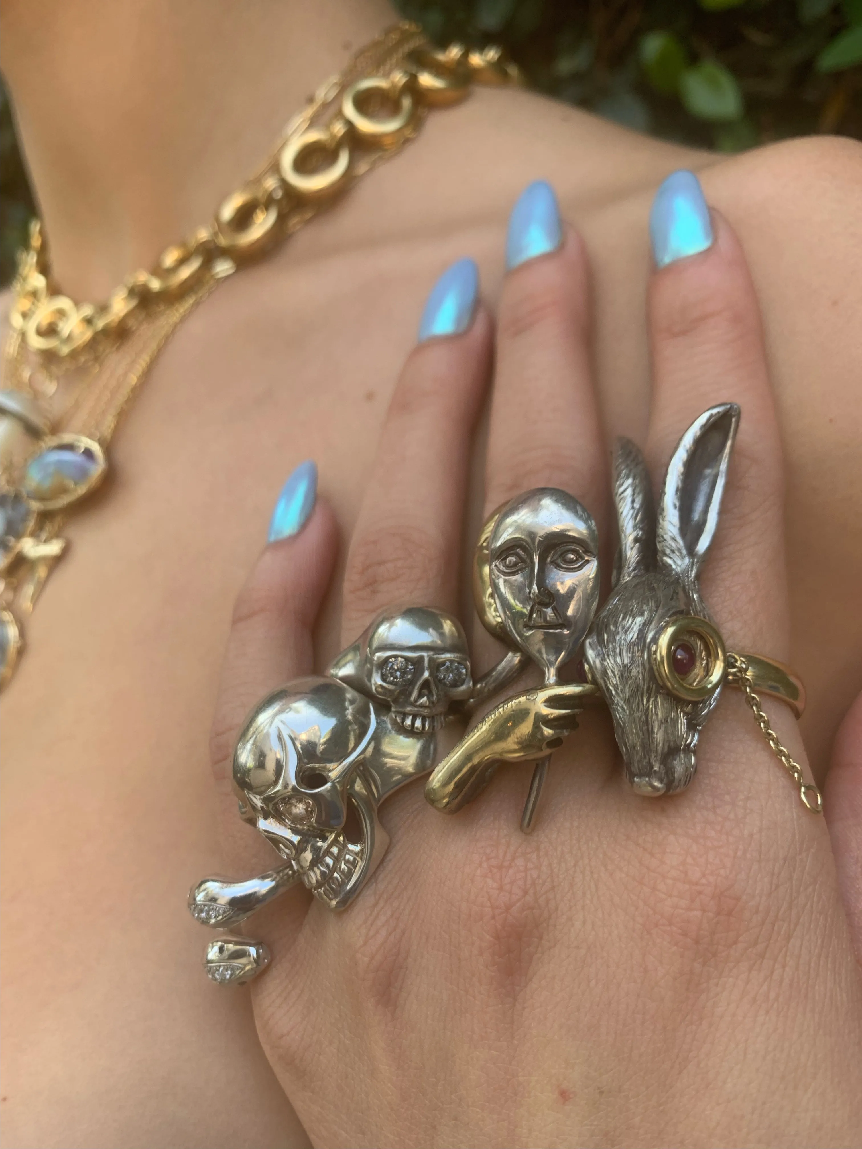 Monocle Rabbit Ring