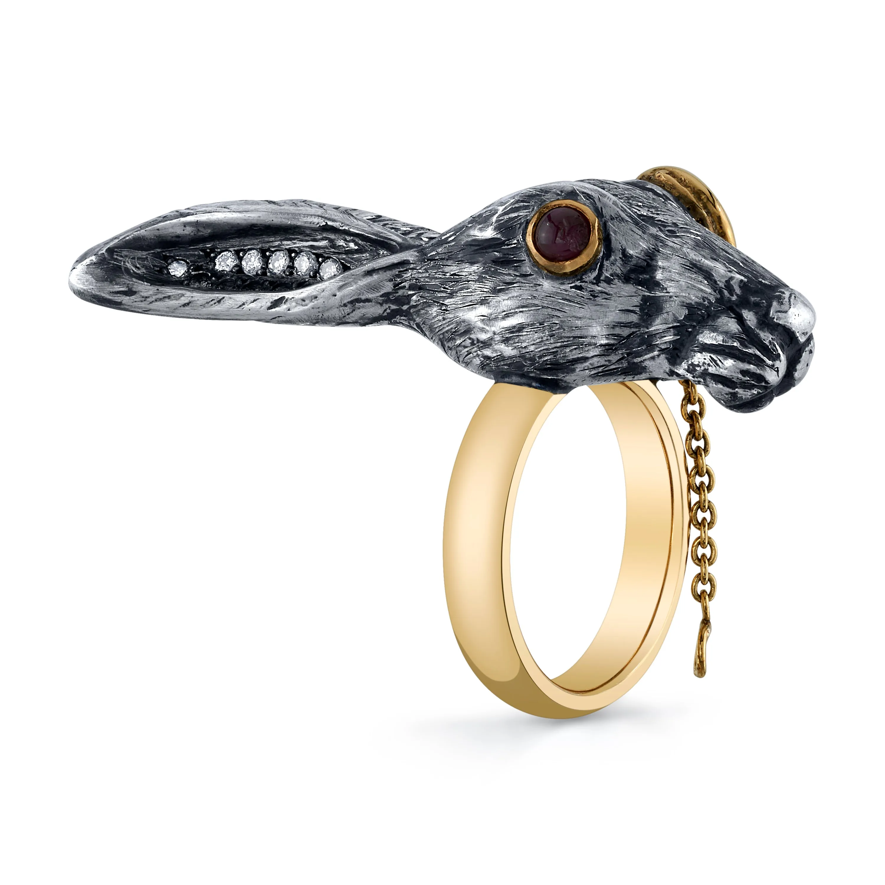 Monocle Rabbit Ring