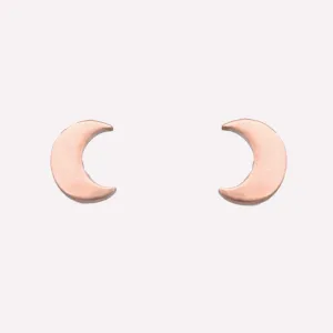 MOON STUD CLIP-ON EARRINGS IN ROSE GOLD