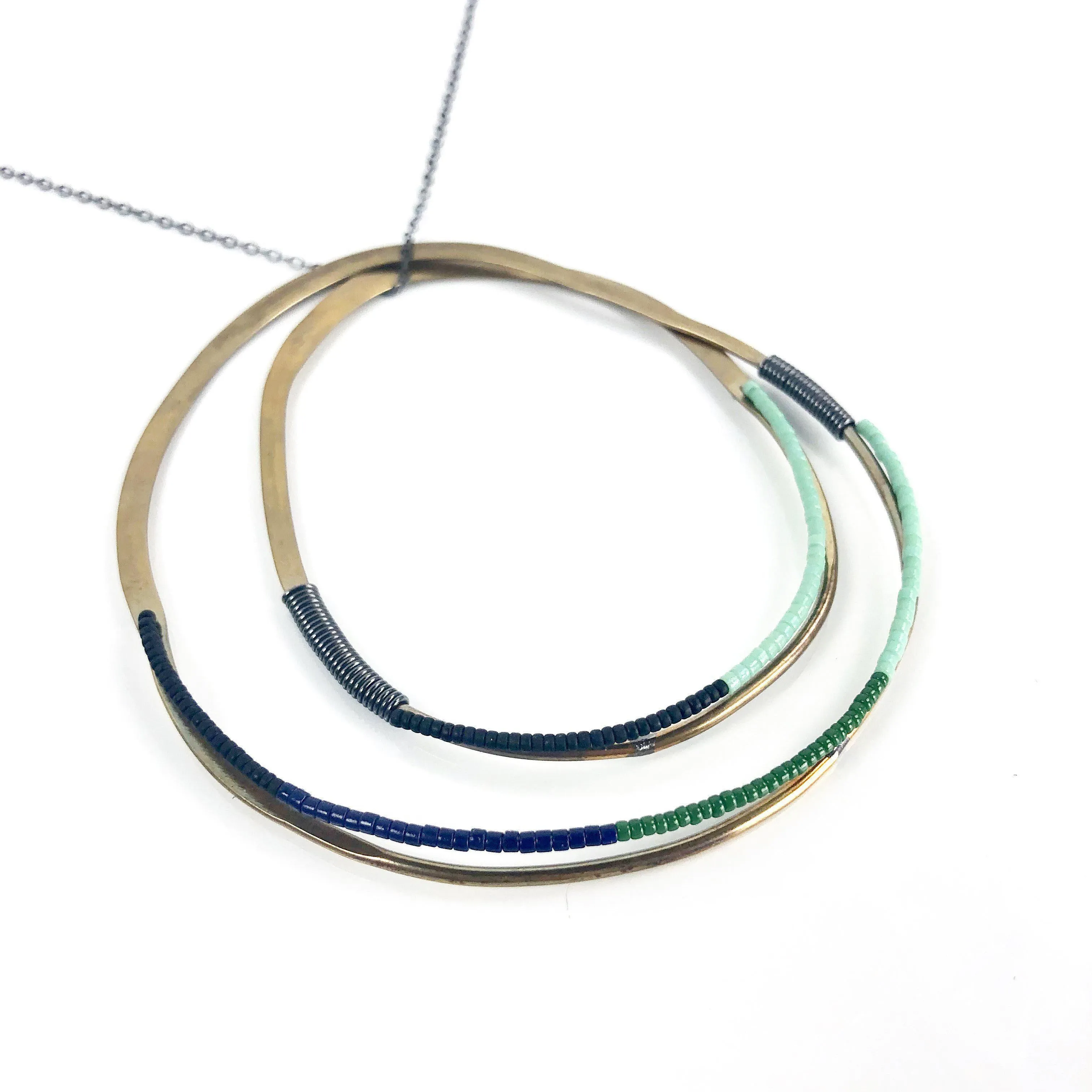 Olivia de Soria Necklace: Double Hoop