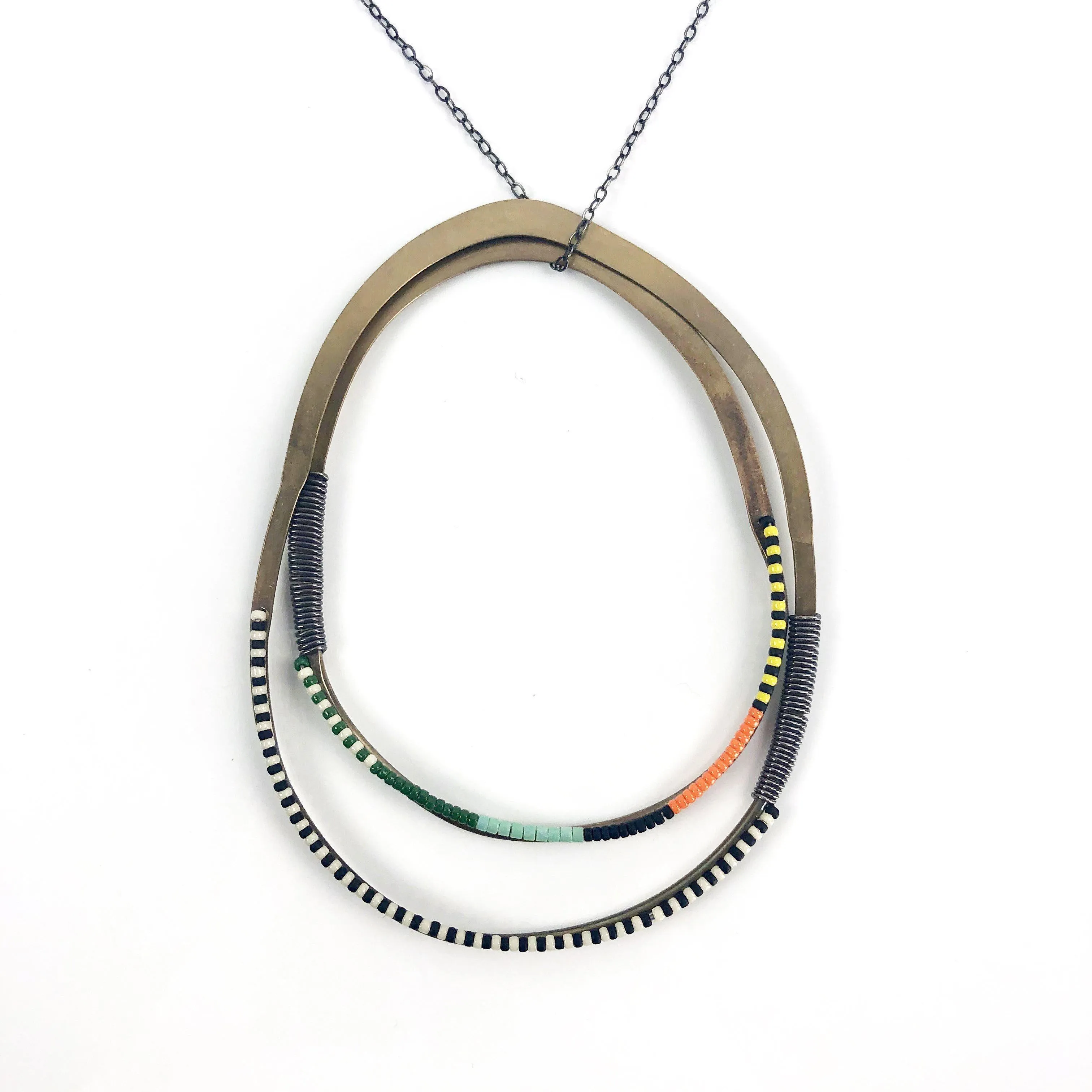 Olivia de Soria Necklace: Double Hoop