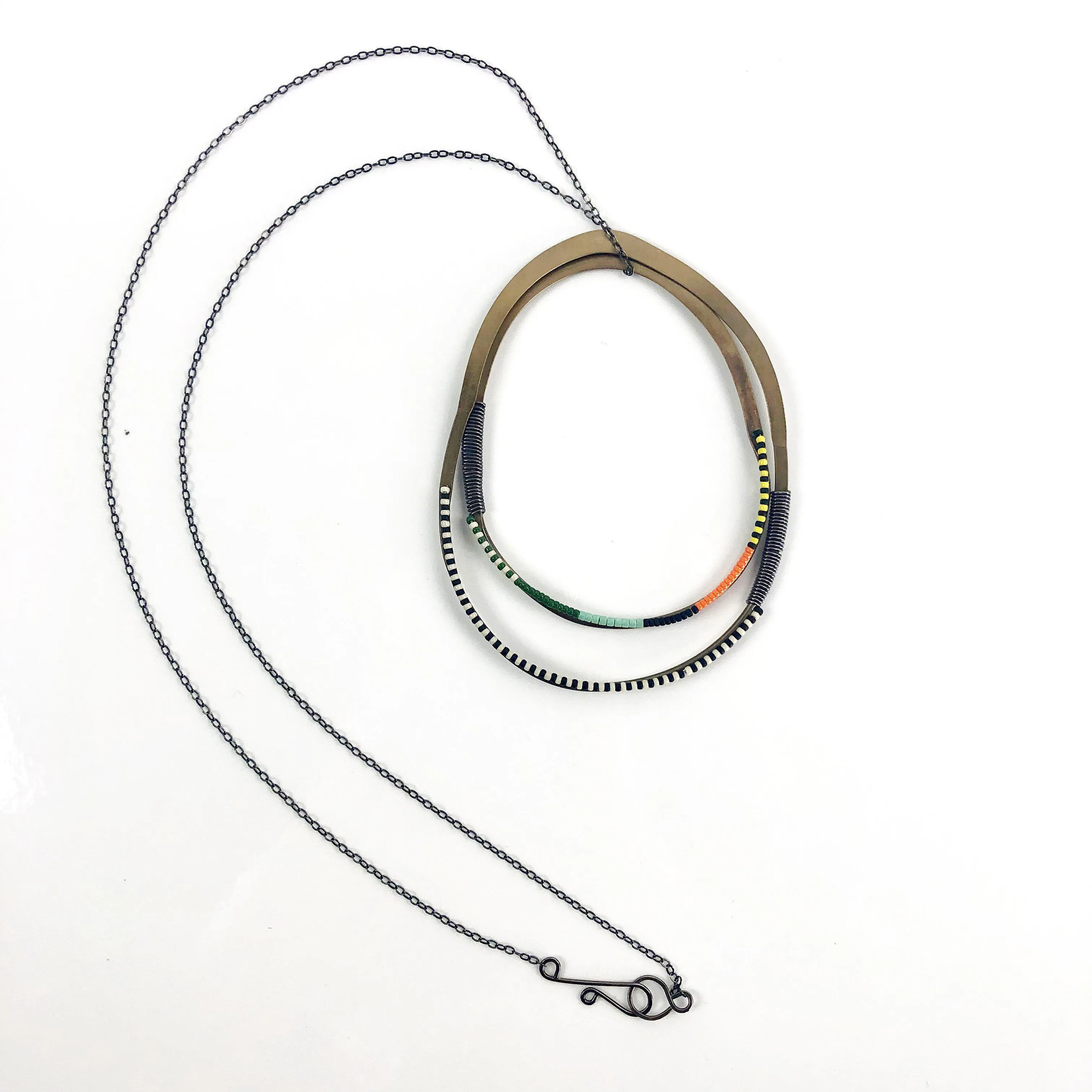 Olivia de Soria Necklace: Double Hoop