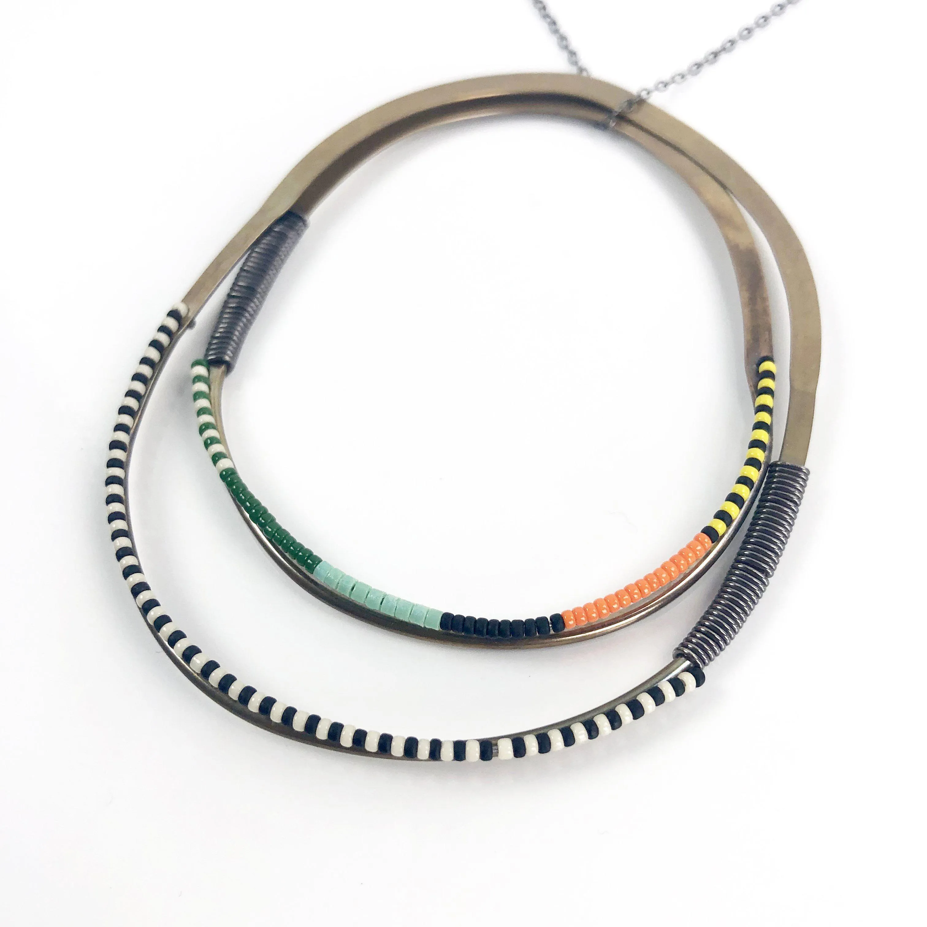 Olivia de Soria Necklace: Double Hoop